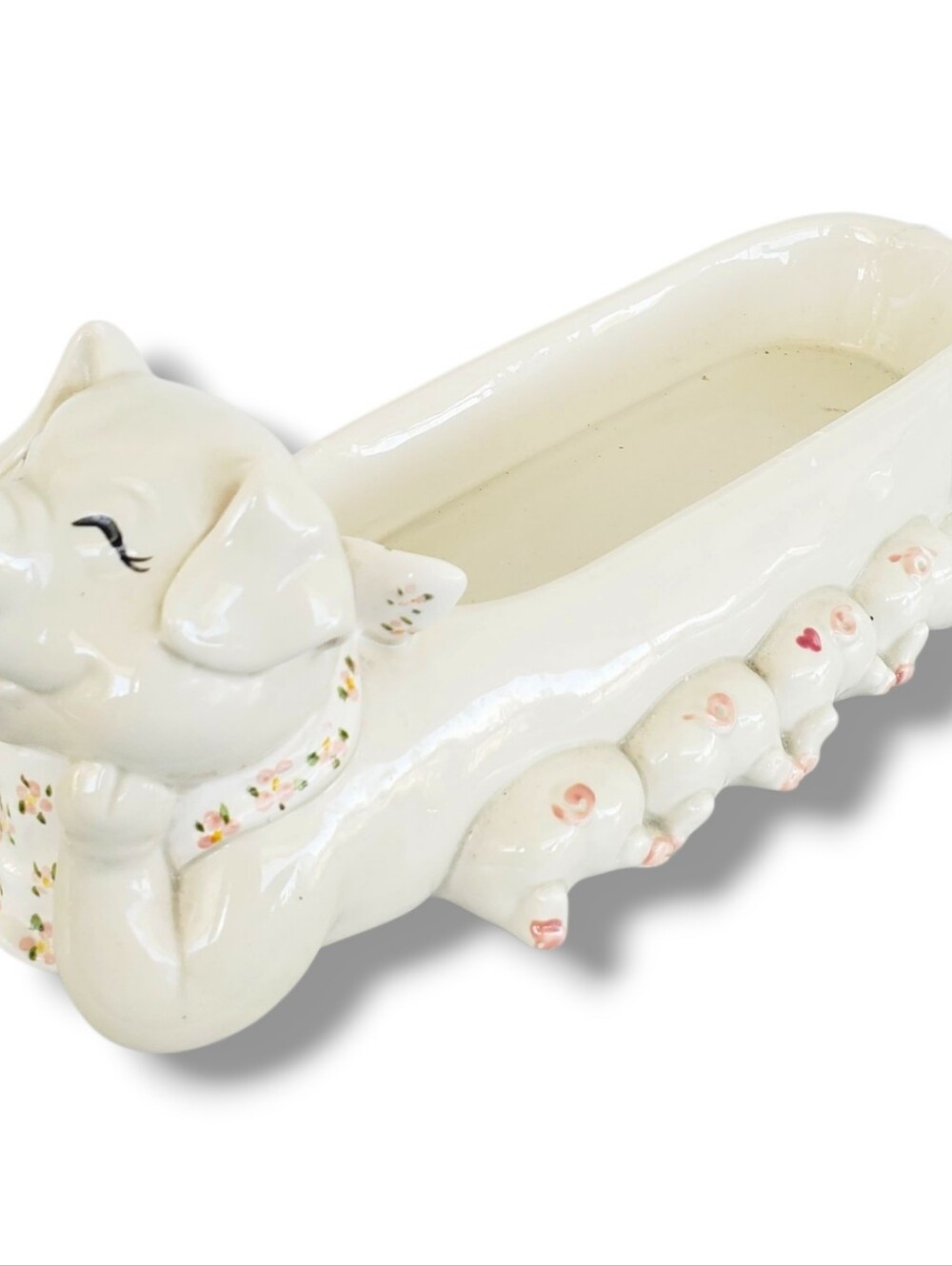 Vintage Fitz and Floyd Pig Cracker Tray FF Japan Hog Sow Piglets Farm Country